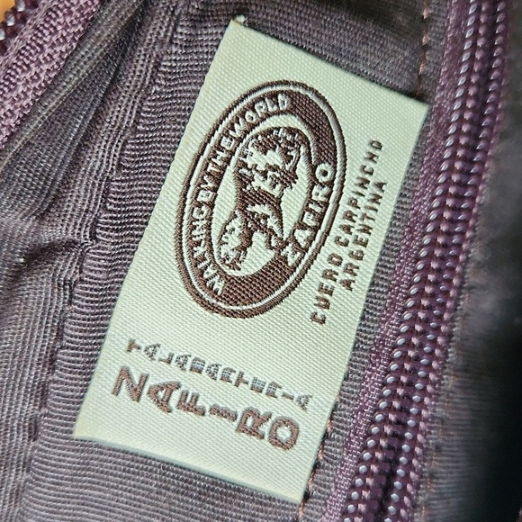 Vintage Zafiro Argentinean Leather Crossbody Purse Brown - Picture 8 of 12